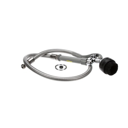 T&S Brass Spray Valve With Brush And 44 Flexible Stainless B-0106